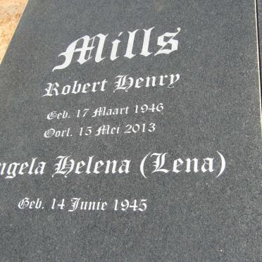 MILLS Robert Henry 1946-2013 &amp; Engela Helena 1945-