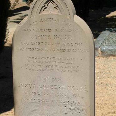 NAUDE Joshua -1869 :: NAUDE Josua Joubert 1853-1899