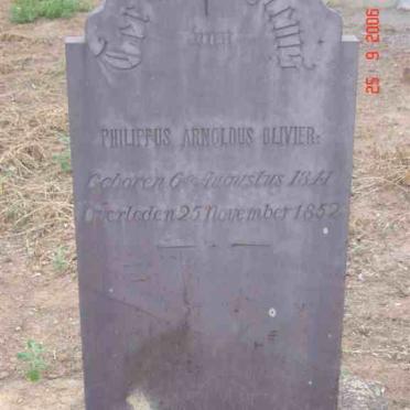 OLIVIER Phillippus Arnoldus 1841-1852