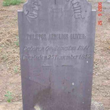 OLIVIER Phillippus Arnoldus 1841-1852