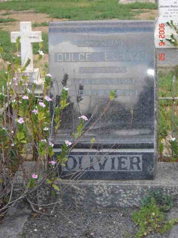 OLIVIER Dulce Evelynn nee BOSMAN 1803-1876