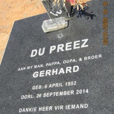PREEZ Gerhard, du 1952-2014