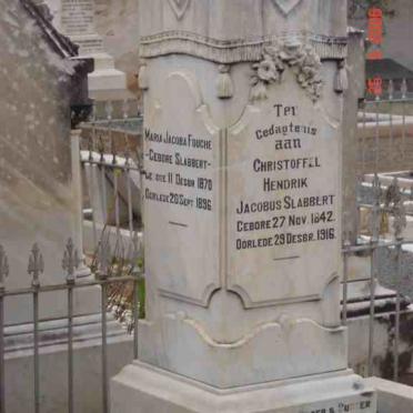 SLABBERT Christoffel Hendrik Jacobus 1842-1916 &amp; Maria Jacoba Fouche SLABBERT 1870-1896