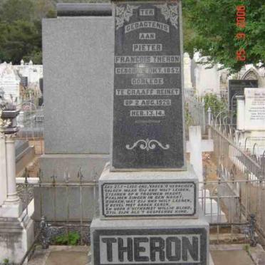 THERON Pieter Francios 1857-1920