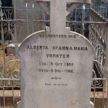 VORSTER Alberta Johanna Maria 1859-1892