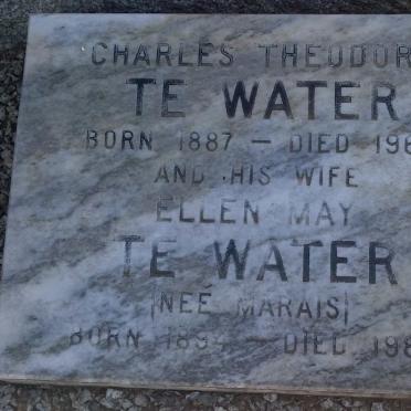 WATER Charles Theodore, TE 1887-1964 &amp; Ellen May MARAIS 1894-1983