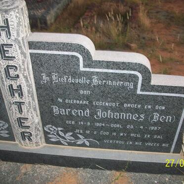 HECHTER Barend Johannes 1904-1987