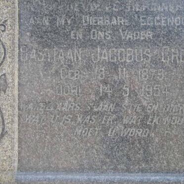 CROUS Bastiaan Jacobus 1879-1954