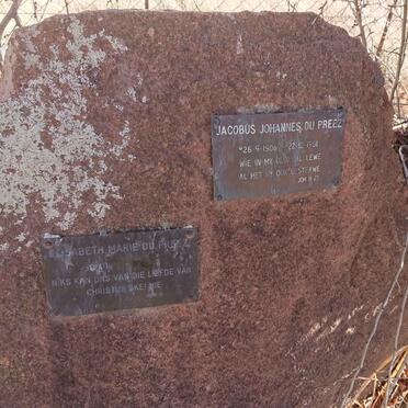 PREEZ Jacobus Johannes, du 1906-1981 &amp; Elisabeth Marie 1908-1992