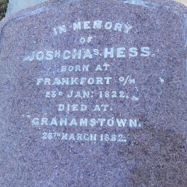 HESS Josh Chas 1822-1882