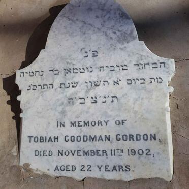 GORDON Tobiah Goodman -1902
