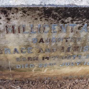 AYLIFF Millicent Agatha 1887-1889