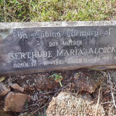 ALCOCK Gertrude Maria 1881-1964