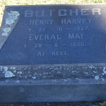 BUTCHER Henry Harvey -1927 &amp; Everal May -1930