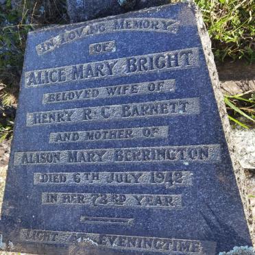 BRIGHT Alice Mary -1942