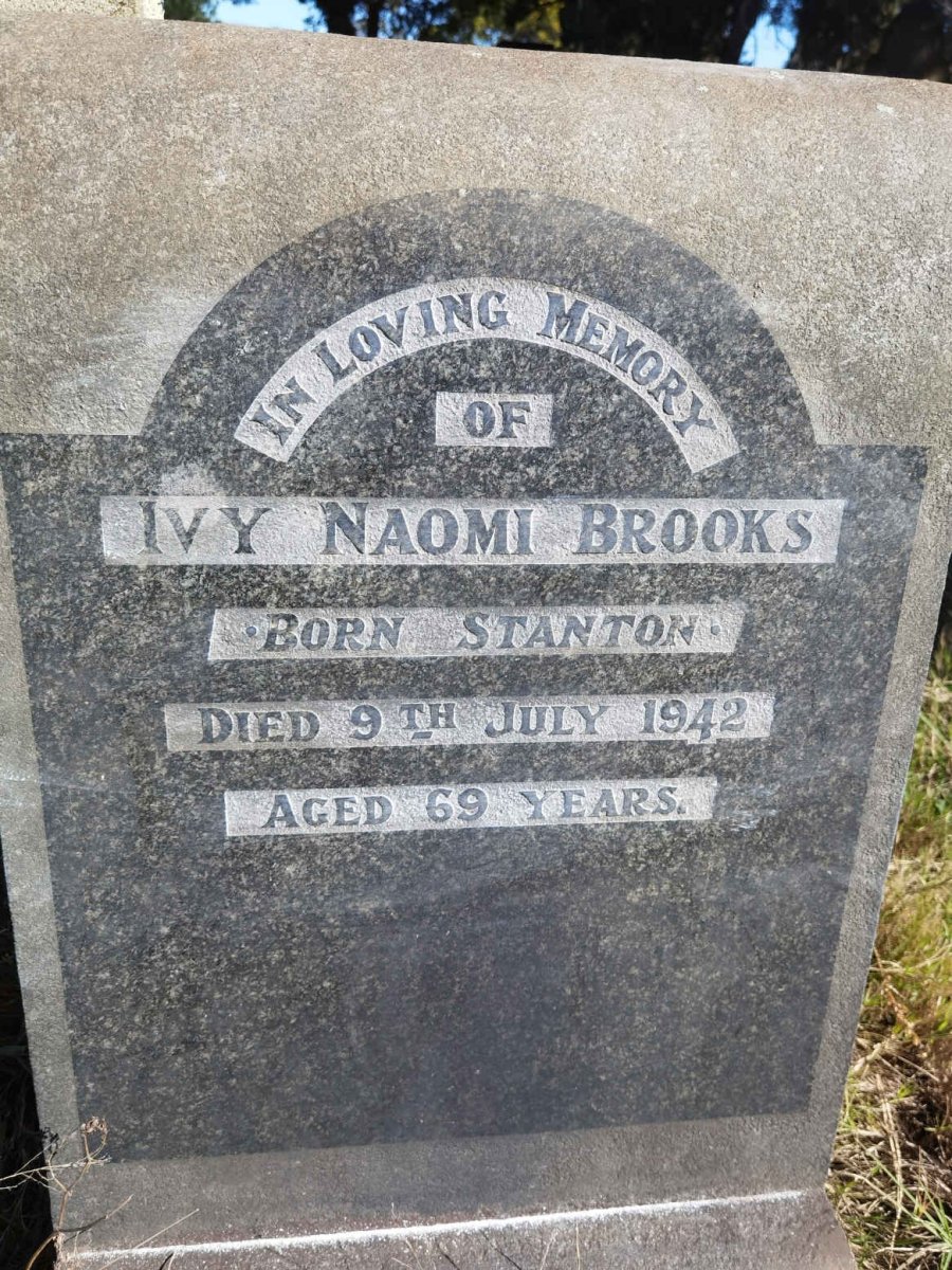 BROOKS Ivy Naomi nee STANTON -1942