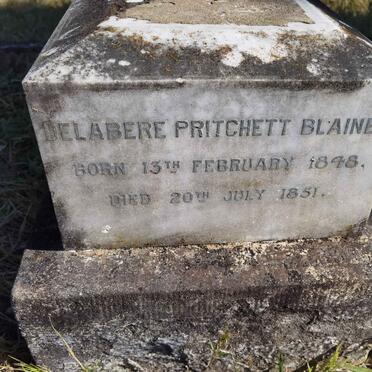 BLAINE Delabere Pritchett 1848-1851