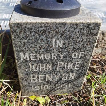 BENYON John Pike 1910-1991
