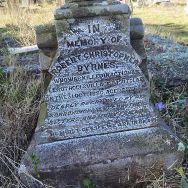 BYRNES Robert Christopher -1880