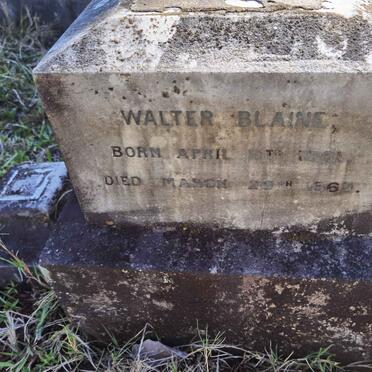 BLAINE Walter 1861-1862