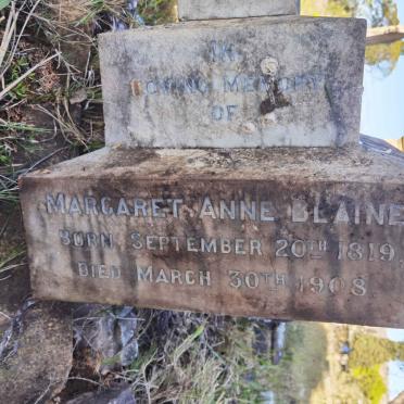 BLAINE Margaret Anne 1819-1908