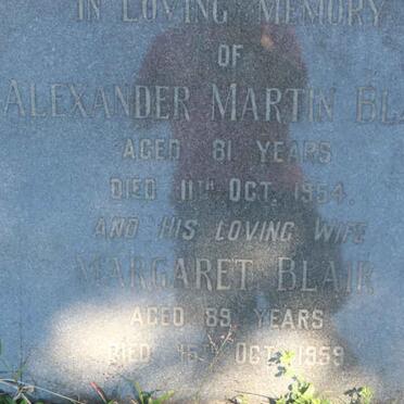 BLAIR Alexander Martin -1954 &amp; Margaret -1959