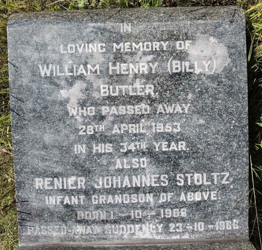 BUTLER William Henry -1953 :: STOLTZ Renier Johannes 1966-1966