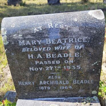 BEADLE Henry Archibald 1879-1964 &amp; Mary Beatrice -1935