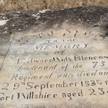 BLENCOWE Edward Wills -1835