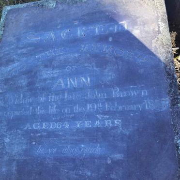 BROWN Ann -1857
