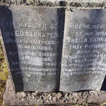 BARRATT E.O. 1863-1919 &amp; Sheila PITHER 1869-1925