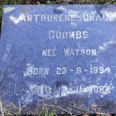 COOMBS Arthurene Grace nee WATSON 1894-1982