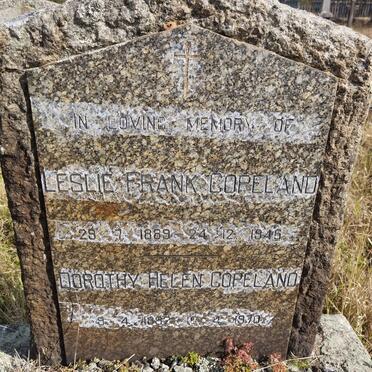 COPELAND Leslie Frank 1889-1945 &amp; Dorothy Helen 1892-1970