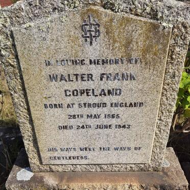 COPELAND Walter Frank 1865-1943