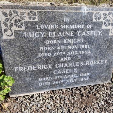 CASELY Frederick Charles Rockey 1880-1958 &amp; Lucy Elaine KNIGHT 1881-1954