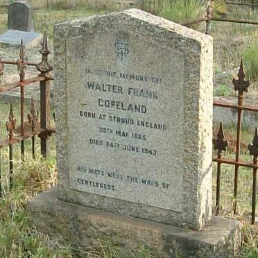 COPELAND Walter Frank 1865-1943