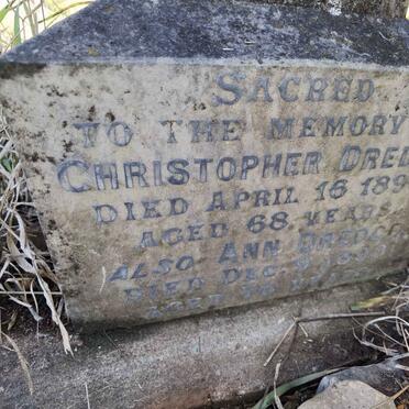 DREDGE Christopher -1890 &amp; Ann -1898