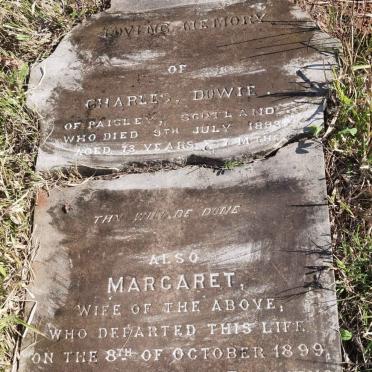 DOWIE Charles -1893 &amp; Margaret -1899