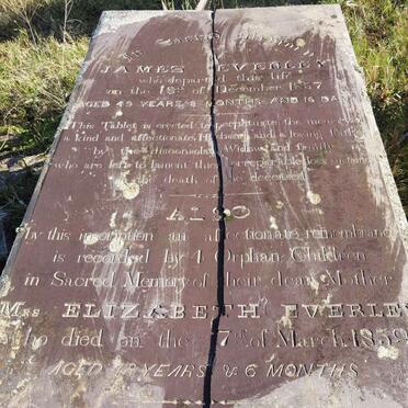 EVERLEY James -1857 &amp; Elizabeth -1859