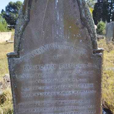 FULLER John -1871