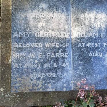 FARRE William E. -1950 &amp; Amy Gertrude -1943