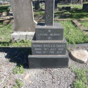 GUEST Norma Stella 1930-1972