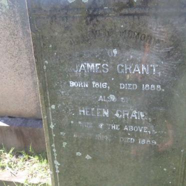 GRANT James 1816-1888 &amp; Helen CRAIG 1814-1889