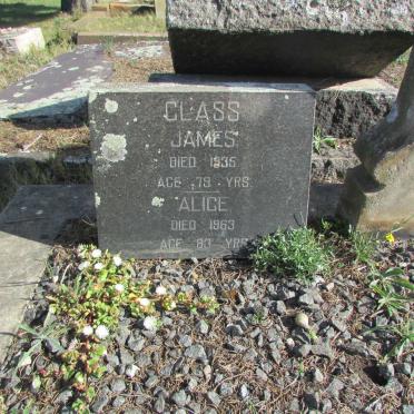GLASS James -1935 &amp; Alice -1963