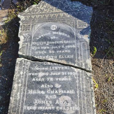 GREEN Walter Roberts -1899 & Elizabeth Ellen LESTER -1931 :: GREEN Hilda Charman :: GREEN Agnes Ada