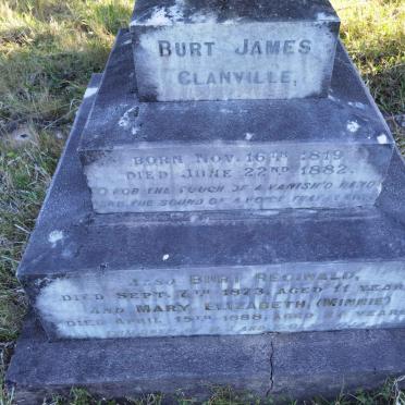 GLANVILLE Burt James 1819-1882 :: GLANVILLE Burt Reginald -1873 :: GLANVILLE Mary Elizabeth -1888