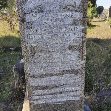 GOWIE William 1850-1938 & Ellen Jane 1851-1914 :: GOWIE Amy Ellen 1876-1882