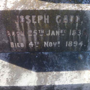 GADD Joseph 1835-1894 &amp; Emily 1831-1894