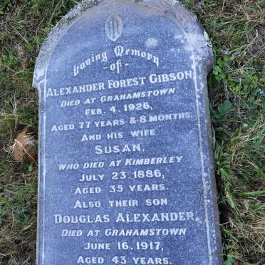 GIBSON Alexander Forest -1926 &amp; Susan -1886 :: GIBSON Douglas Alexander -1917