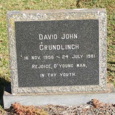 GRUNDLINGH David John 1956-1981